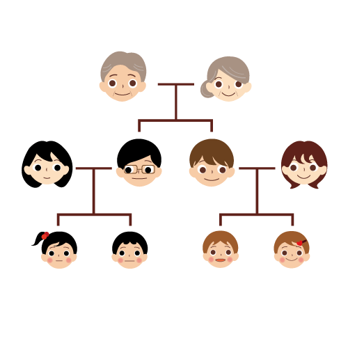 家 系図 イラスト詳細 4位