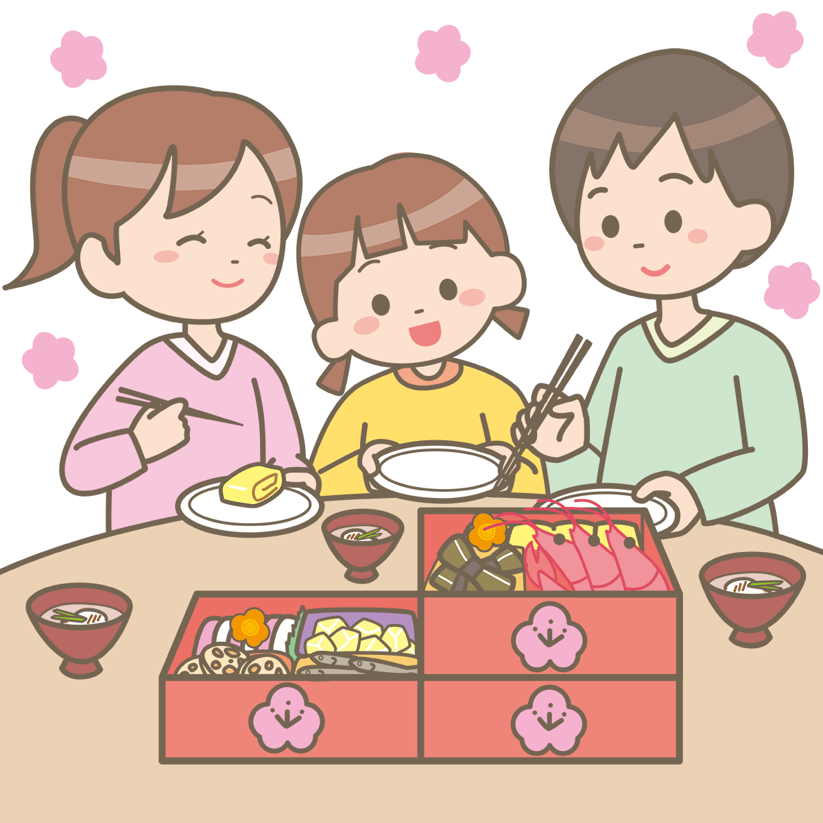 家族 食事 イラスト詳細 6位