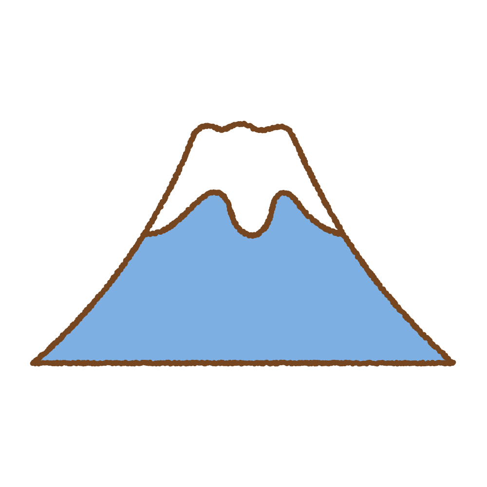 富士山 イラスト シンプル詳細 8位