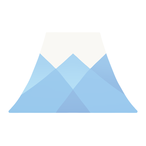 富士山 イラスト シンプル詳細 2位
