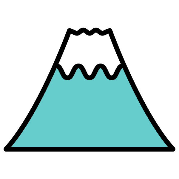 富士山 イラスト シンプル詳細 7位