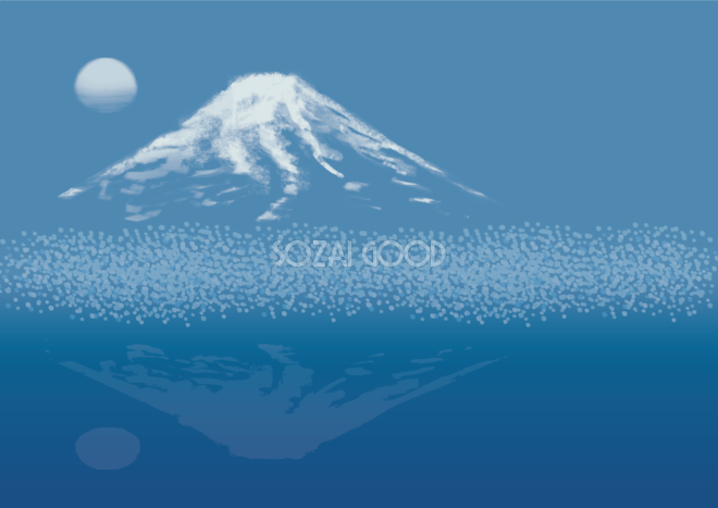 富士山 イラスト リアル詳細 2位