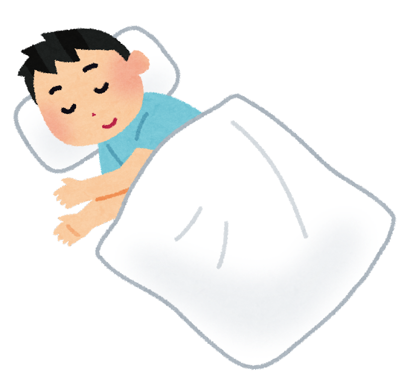 寝 て いる 人 イラスト詳細 3位