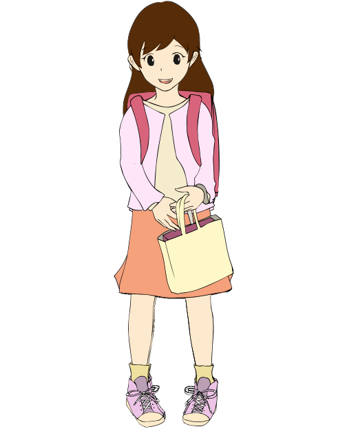 小学生 女の子 イラスト かわいい詳細 8位