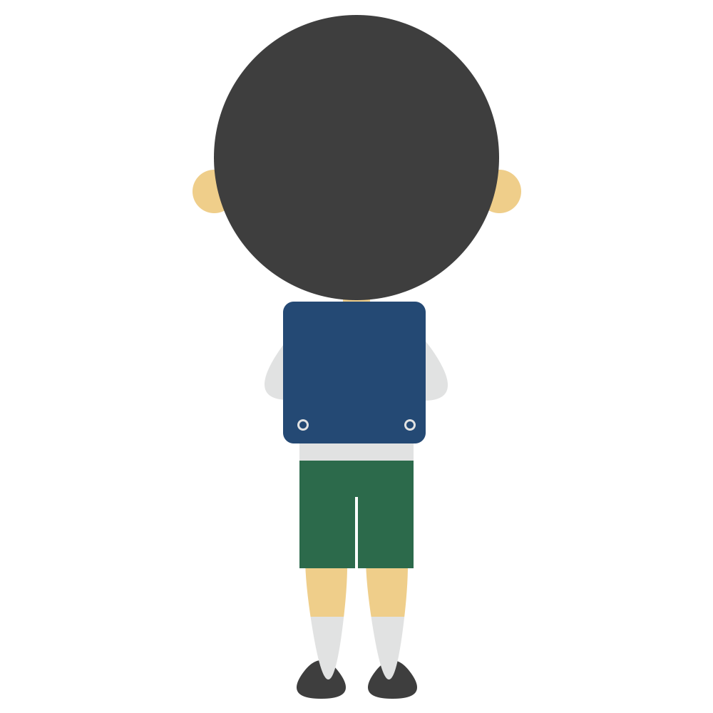 小学生 後ろ姿 イラスト - KibrisPDR