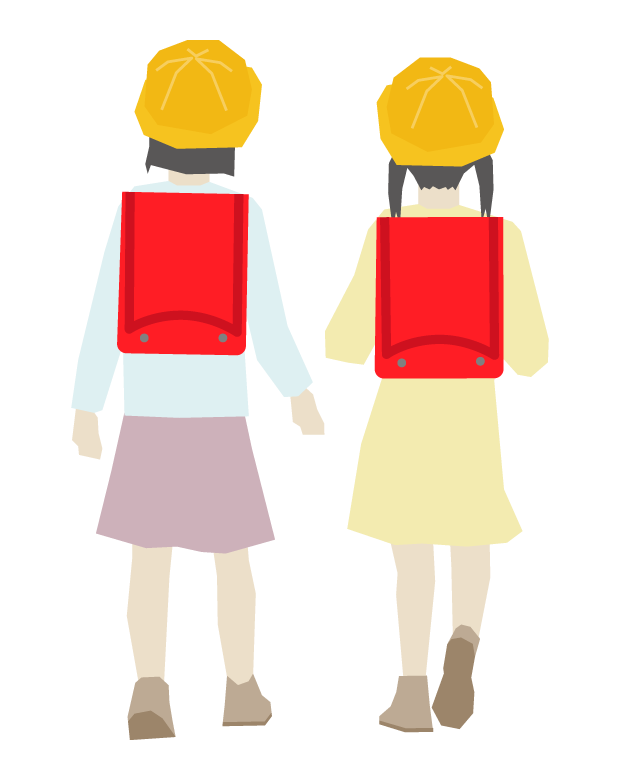 小学生 後ろ姿 イラスト詳細 6位