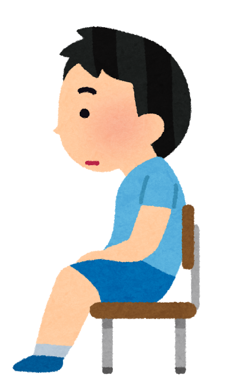 座る 後ろ姿 イラスト詳細 9位