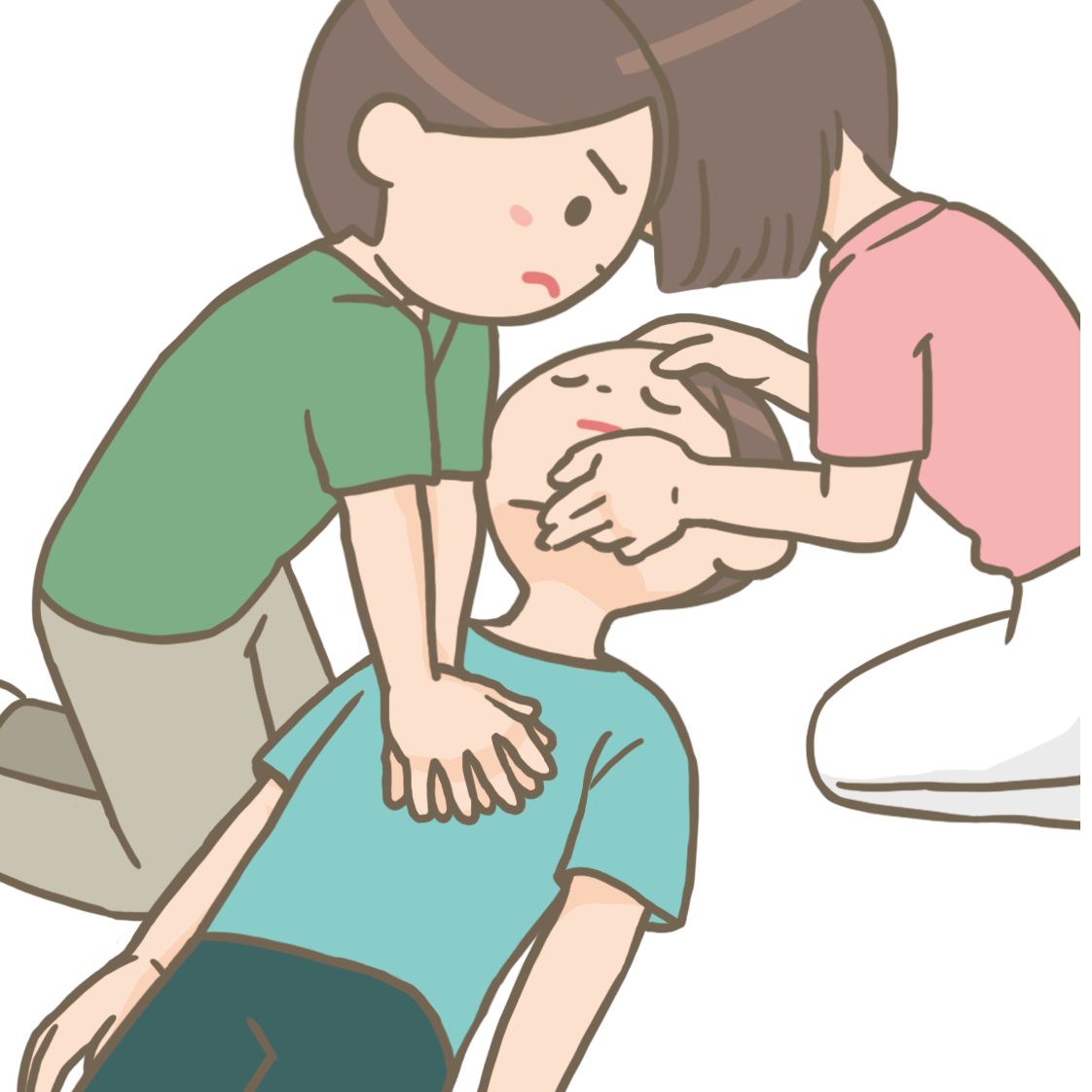 心肺 蘇生 イラスト詳細 2位