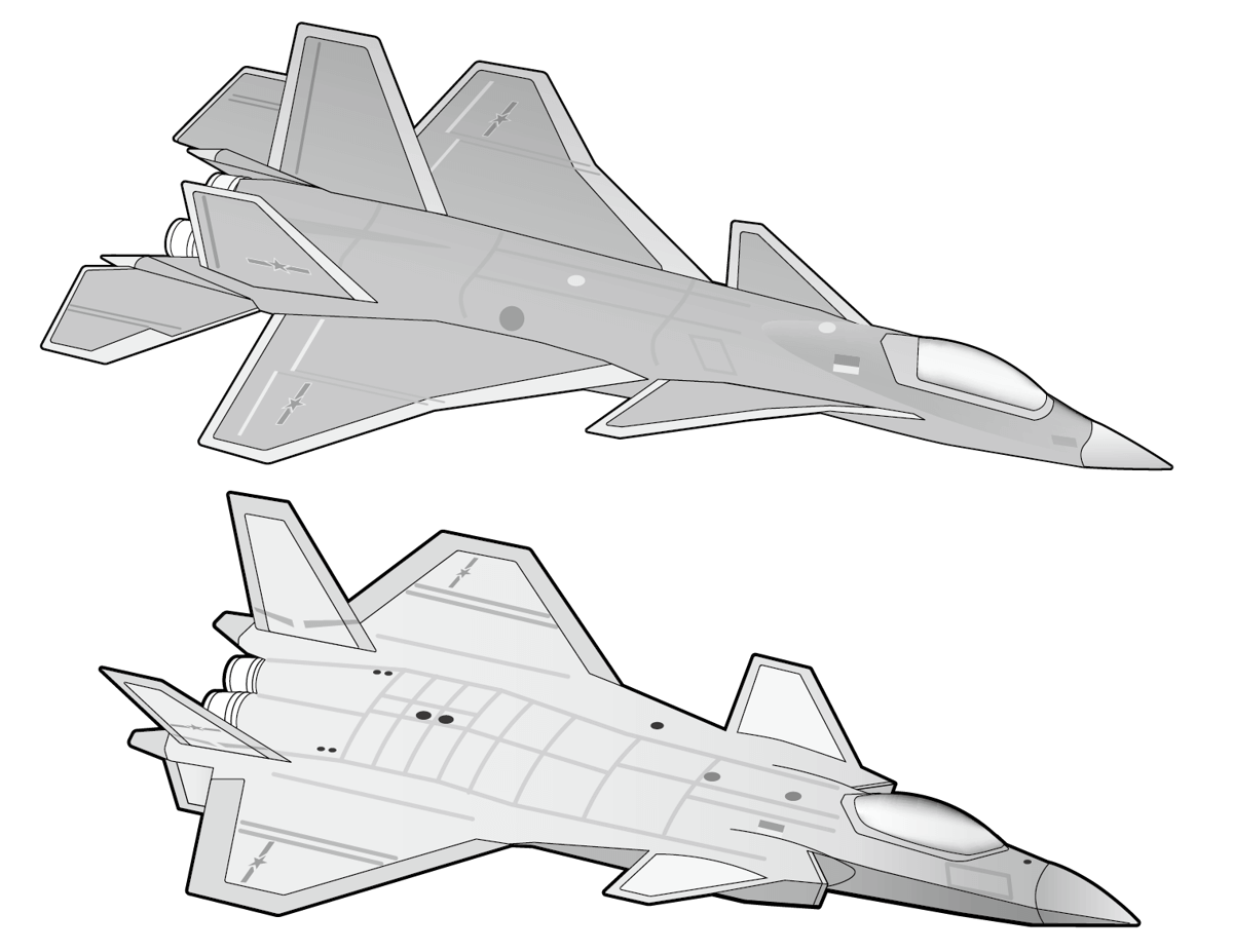 戦闘 機 イラスト 簡単詳細 10位
