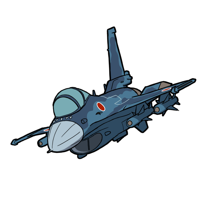戦闘 機 イラスト 簡単詳細 6位