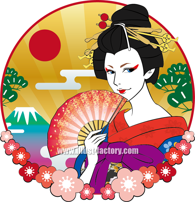 扇子 持つ イラスト詳細 2位