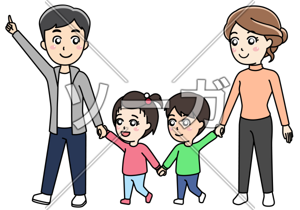 手 を 繋い で 歩く イラスト詳細 11位