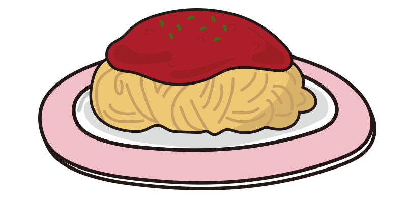手書き パスタ イラスト詳細 2位
