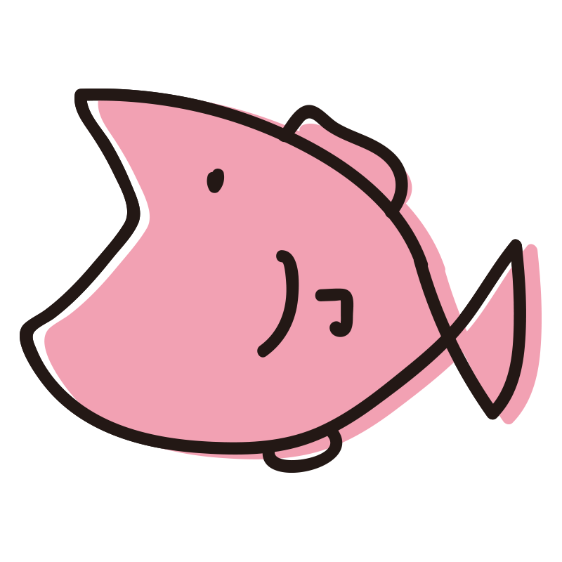 手書き 魚 イラスト詳細 4位