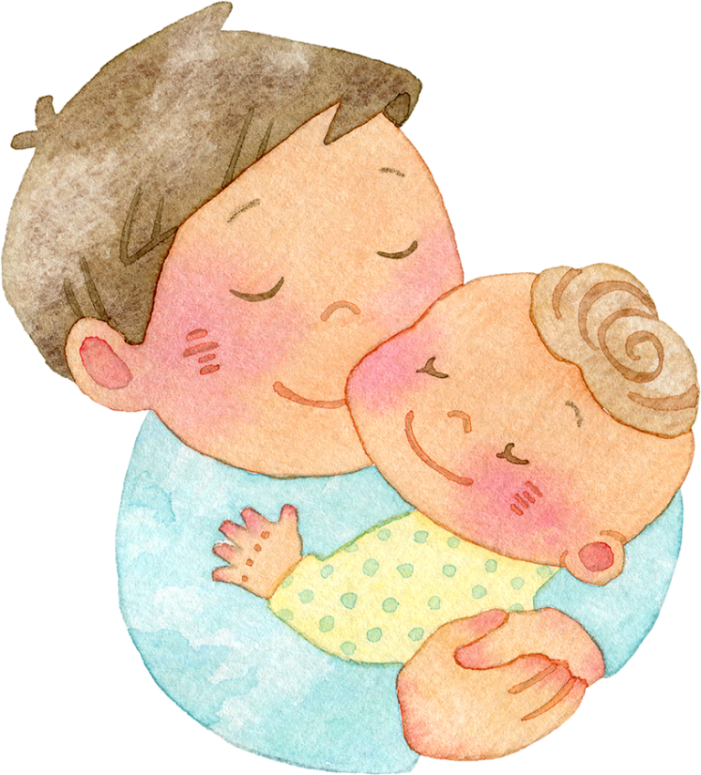 抱きしめる イラスト フリー詳細 8位