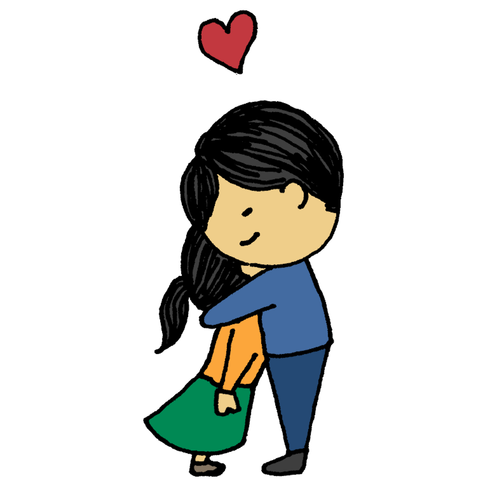 抱き合う イラスト詳細 8位