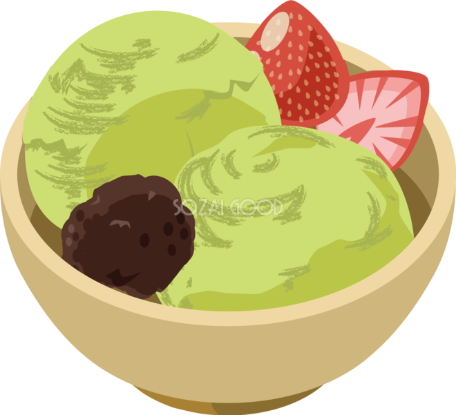 抹茶 アイス イラスト詳細 2位