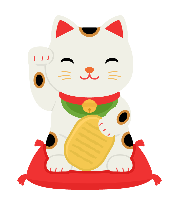 招き猫 イラスト - KibrisPDR