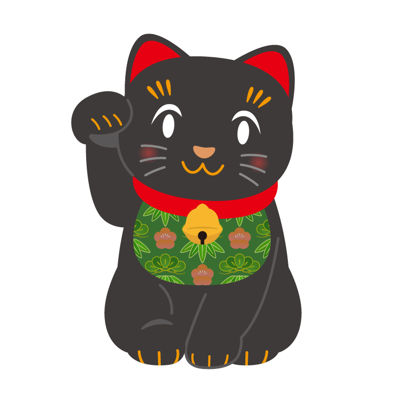 招き猫 イラスト詳細 6位