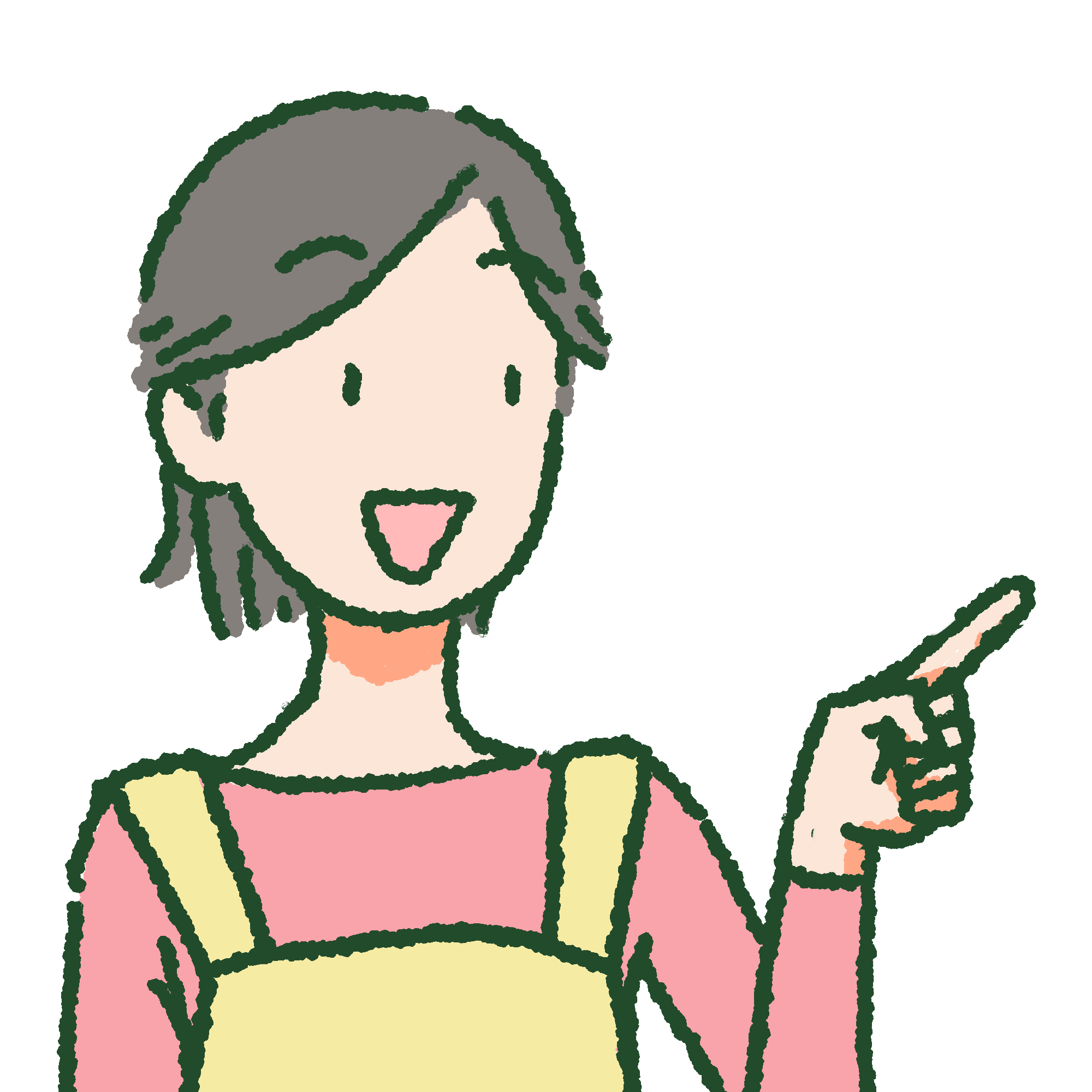指さす イラスト詳細 7位