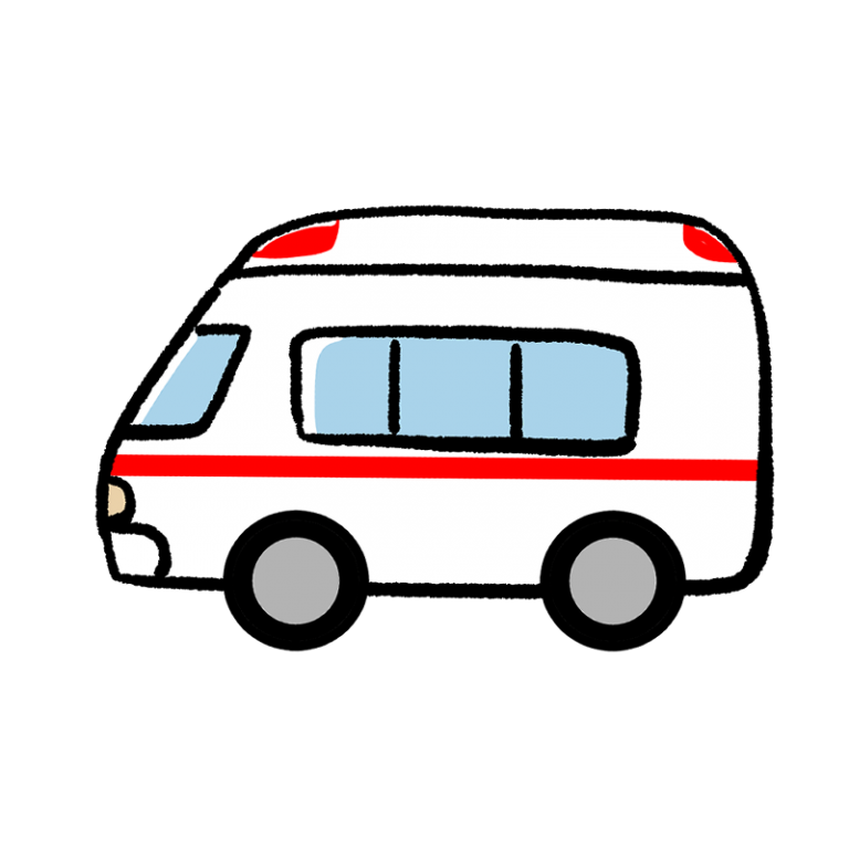 救急車 イラスト 簡単詳細 5位