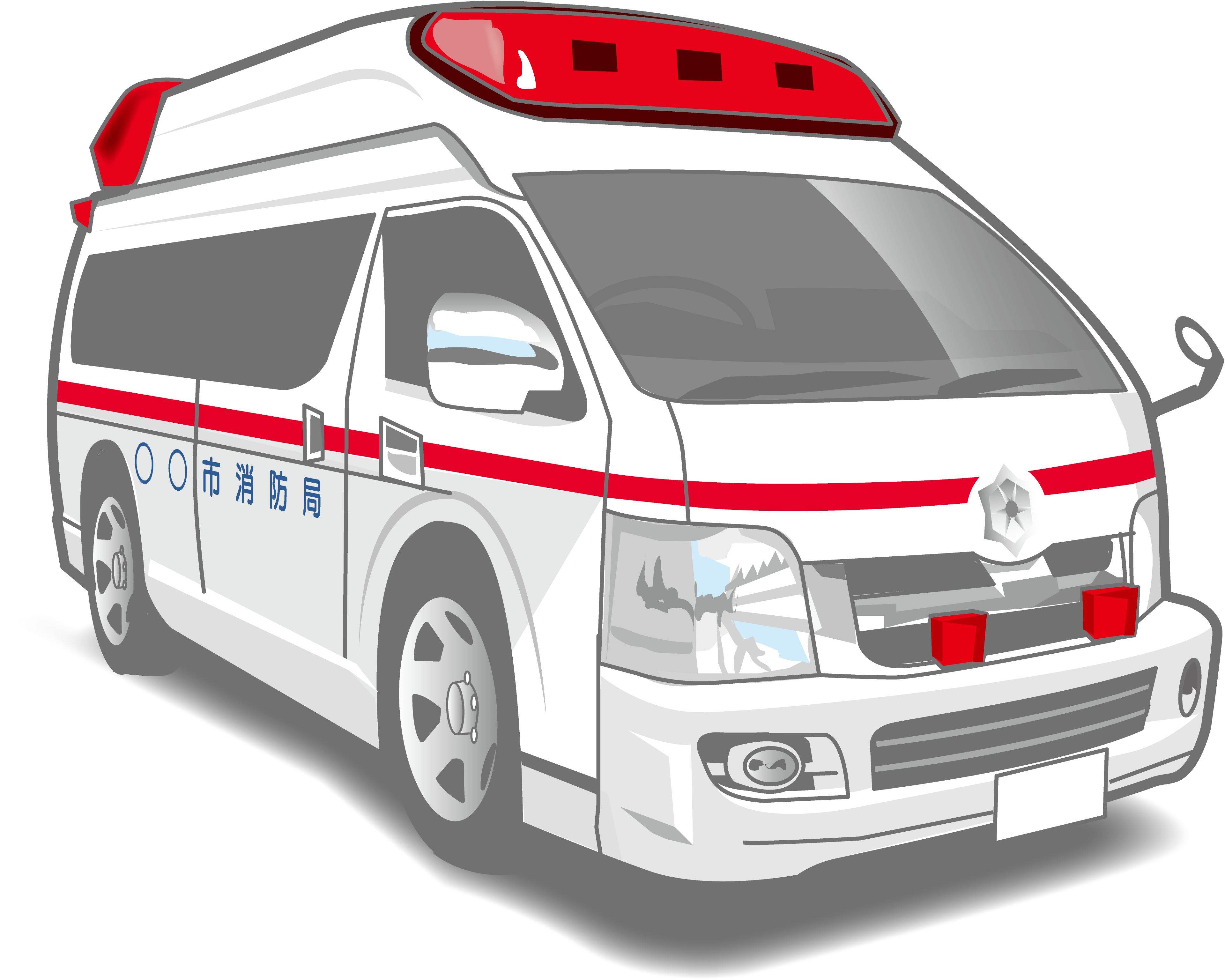 救急車 イラスト 簡単詳細 6位