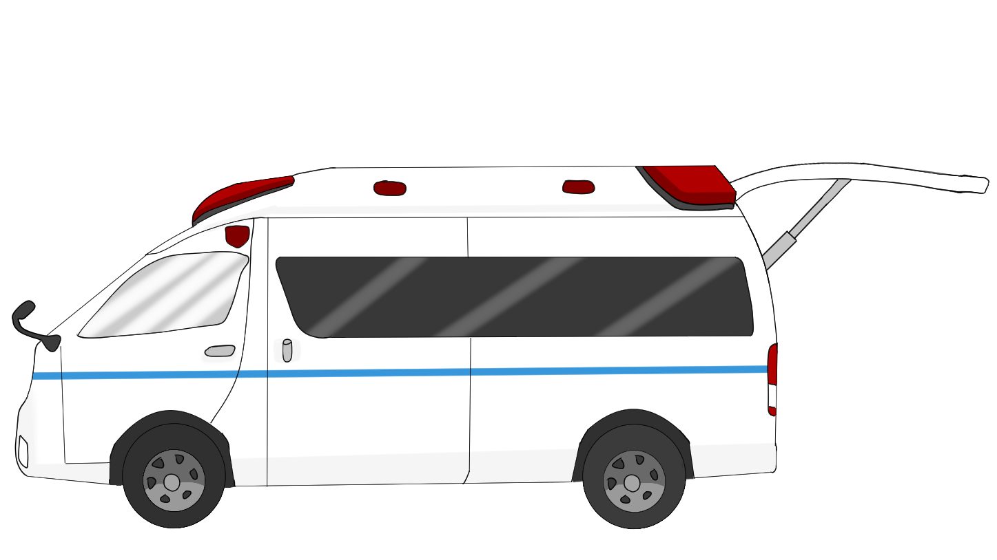 救急車 イラスト 簡単詳細 8位