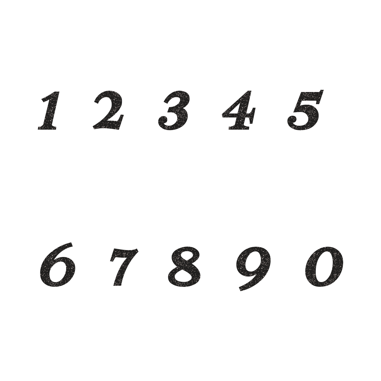 数字 手書き デザイン - KibrisPDR