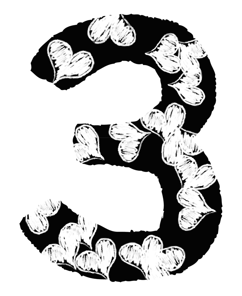 数字 手書き デザイン詳細 10位