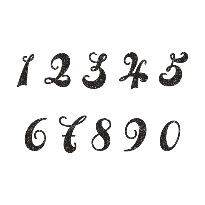 数字 手書き デザイン詳細 11位