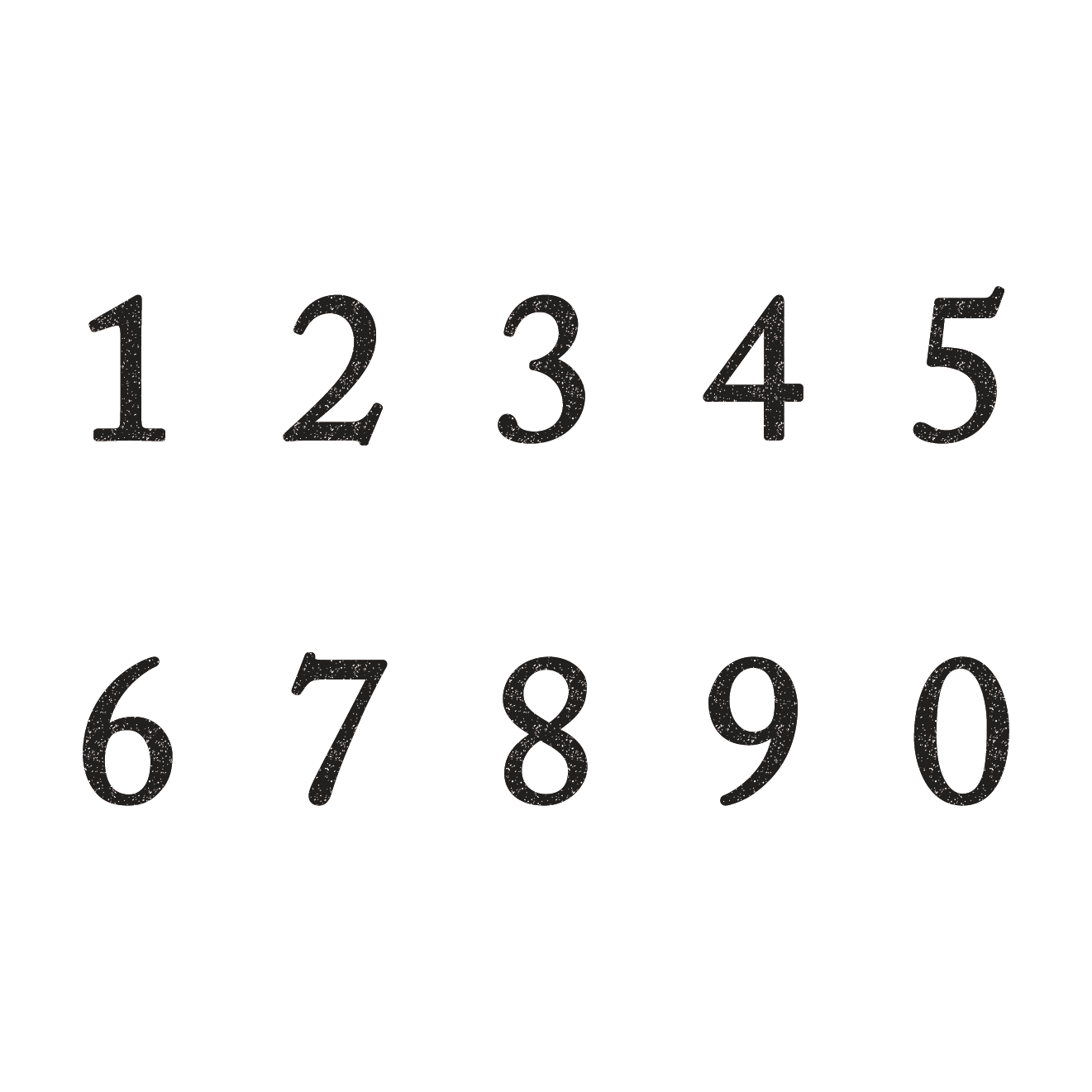 数字 手書き デザイン詳細 3位