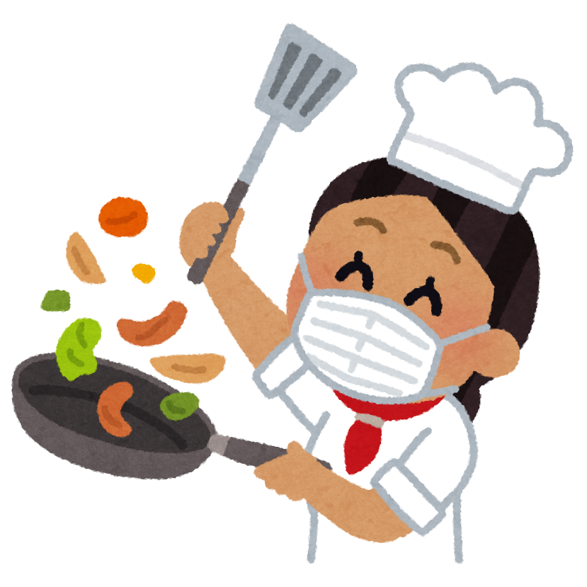 料理 し て いる イラスト詳細 6位