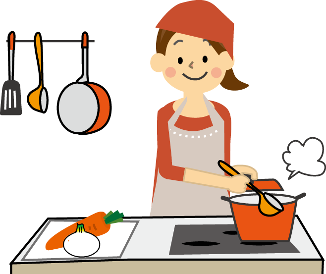 料理 を 作る イラスト詳細 6位